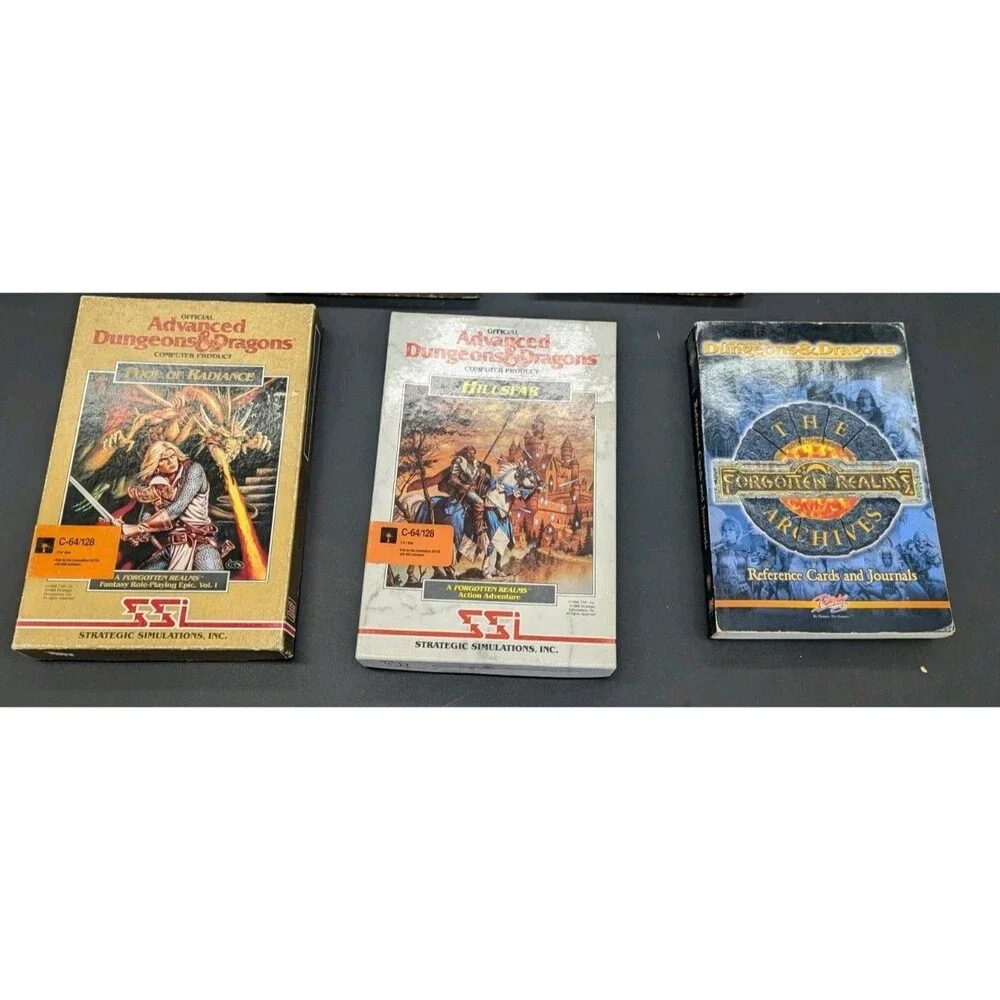Advanced Dungeons & Dragons Forgotten Realms IBM PC Game CIB Set Vol. 1-3 & More